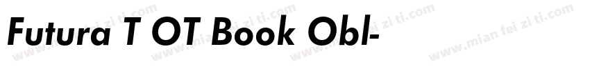 Futura T OT Book Obl字体转换